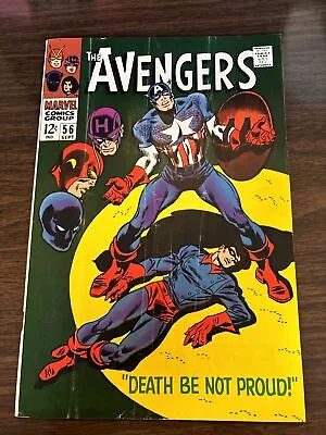 Buy Avengers #56 Baron Zemo Appearance! Bucky!  John Buscema Cover! Marvel 1968 • 12.05£