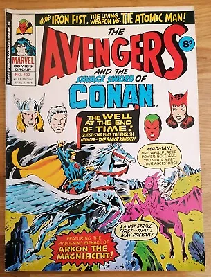 Buy COMIC - Marvel UK Bronze Age Avengers Savage Sword Of Conan #133 April 1976 VG • 5£