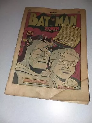 Buy Batman #52 Dc Comics 1949 Golden Age Early Appearance The Joker 1st Print Robin • 256.91£