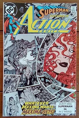 Buy Action Comics 645, Superman, 1st Maxima, Dc Comics, September 1989, Fn+ • 8.99£