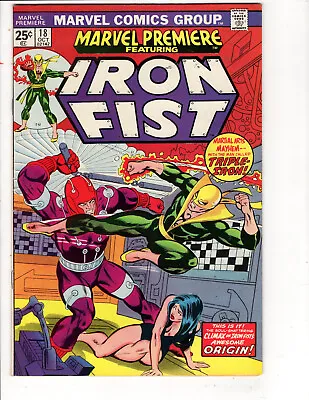 Buy Marvel Premiere Iron Fist #18 (Oct 1974, Marvel) • 22.26£