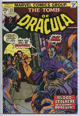 Buy TOMB OF DRACULA #25 - 2.5, OW - Origin/1st Appearance Hannibal King • 13.70£