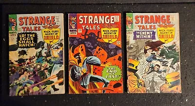 Buy Strange Tales #145, 146, 147 (Marvel Comics 1966) AVG G+ Jack Kirby Steve Ditko • 40.18£