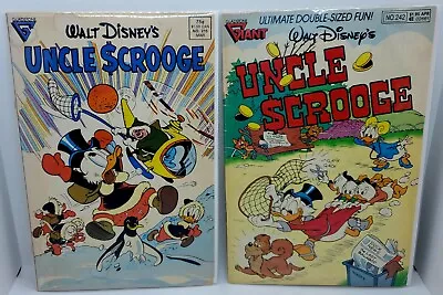 Buy LOT Of 2 Vintage Uncle Scrooge #215 & #242 Disney Comic Book 1st Print! 🔥 • 24.12£