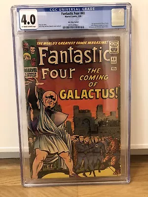 Buy Fantastic Four 48 - CGC 4.0 OW/W, Marvel Silver Age Key 1st Silver Surfer, UKPV • 999.90£