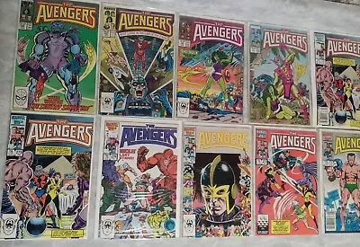 Buy The Avengers Comics Lot Of 10, #270 #271 #273 #274 #275 (2) #278 #281 #287 #288 • 16.07£