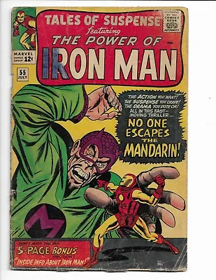 Buy Tales Of Suspense 55 - G/vg 3.0 - 3rd Appearance Of Mandarin - Iron Man (1964) • 43.48£