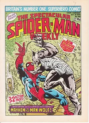 Buy Marvel UK Spectacular Spider-Man Weekly, #346, 1979, Godzilla, Daredevil, Thor • 3£