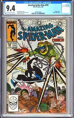 Buy Amazing Spider-man #299 (1988) - CGC 9.4 - FIRST CAMEO VENOM APPEARANCE • 104.99£