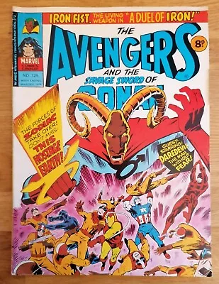 Buy COMIC - Marvel UK Bronze Age Avengers Savage Sword Of Conan #129 March 1976 VG  • 5£
