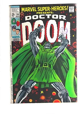 Buy Marvel Super Heroes Presents Doctor Doom #20 Cent Copy (May 1969) Vintage  • 325£