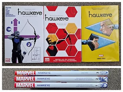 Buy Hawkeye By Fraction & Aja + Lemire 1 2 3 OHC Full Set [Saga Of Burton & Bishop] • 36.99£