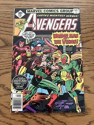 Buy AVENGERS #158 (Marvel 1977) 1st Appearance & Origin Of Graviton! Wonder Man App! • 5.21£
