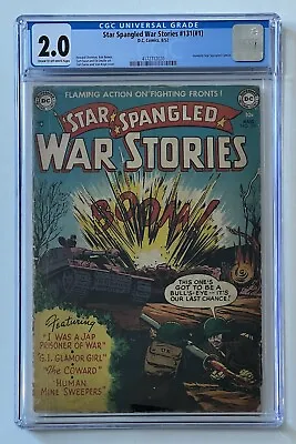 Buy Star Spangled War Stories #131 (#1) (1952) CGC 2.0 - First Issue Of Series • 257.72£