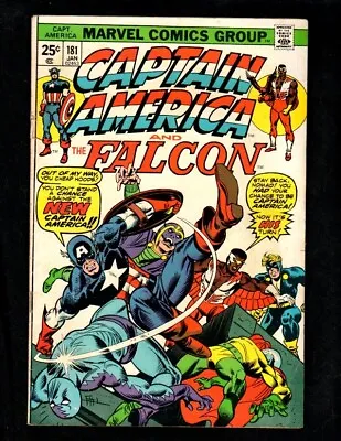 Buy Captain America And The Falcon #181 Vg  1974 Marvel (free Ship On $15 Order!) • 5.99£