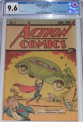Buy Action Comics #1 CGC 9.6 Pow Wow Sleeping Bag Reprints 1st Appearance Superman • 243.75£