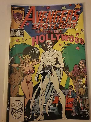 Buy AVENGERS SPOTLIGHT #23, Marvel Comics HAWKEYE & The VISION Rare Nm Copper Age • 1.99£