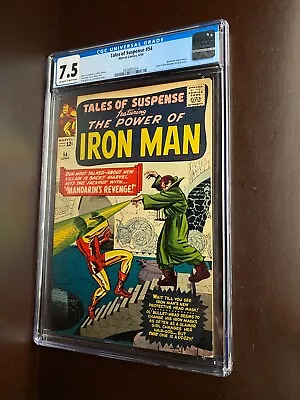 Buy Tales Of Suspense #54 (1964) / CGC 7.5 / Classic Mandarin Vs Iron Man Cover • 157.33£
