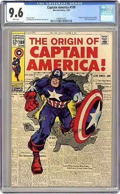 Buy Captain America #109 CGC 9.6 1969 4349812005 • 742.94£