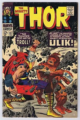 Buy Thor #137 GD 1st App Of Ulik Of The Rock Trolls 1967 Marvel Comics Silver Age • 37.94£
