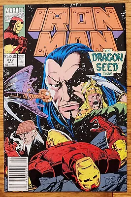 Buy Iron Man #272 Marvel Comic Sept 1991 NEAR MINT Mandarin Appearance Newsstand • 3.35£