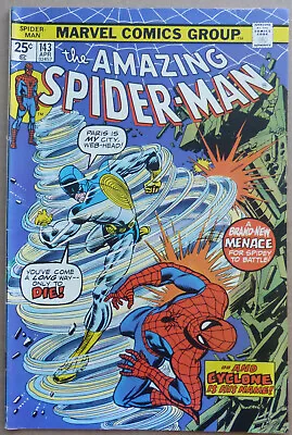 Buy The Amazing Spider-man #143, Classic Cover Art With  The Cyclone , 1975. • 35£