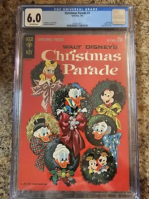 Buy Walt Disney's Christmas Parade #1 (1963) CGC 6.0 Silver Age Gold Key Comics Dell • 103.34£