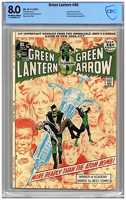 Buy Green Lantern  # 86   CBCS   8.0   VF   Off White/wht Pgs  10-11/1971 Hypodermi  • 177.89£
