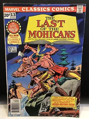 Buy MARVEL CLASSICS COMICS #13 Comic Marvel Comics The Last Of The Mohicans • 7.24£