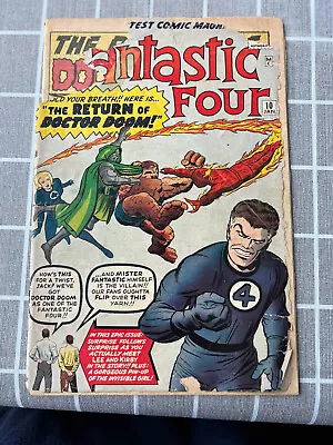 Buy #10 Fantastic Four, Good + Condition, The Return Of Doctor Doom! • 379.62£