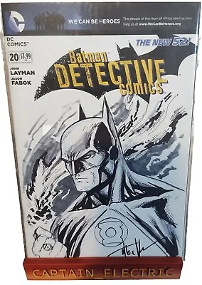 Buy Tyler Kirkham Original Art Sketch Batman On A Detective Comics #20 Blank  • 197.65£