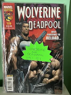 Buy Wolverine And Deadpool 119,120,121 (Marvel Comics 2006) Collector's Editions • 7.50£