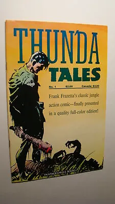 Buy Frazetta Comics - Thunda Tales 1 *high Grade* Jungle Action • 7.10£