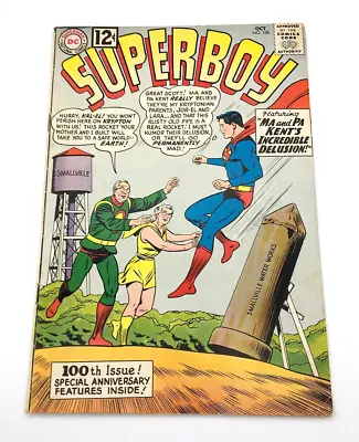 Buy Superboy #100 (1962) ⭑ Origin Of Superboy Retold! • 30.35£