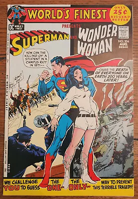 Buy World's Finest #204 DC Comics 1971 Neal Adams Cover - Diana Prince - VF • 21.34£