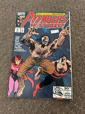 Buy Avengers Westcoast #87 Guest Starring Wolverine • 1.99£