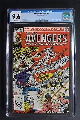 Buy Avengers Annual 11 Vs DEFENDERS Battle-2 1982 Thor Nebulon Silver Surfer CGC 9.6 • 55.17£