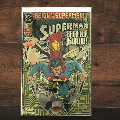 Buy Reign Of The Supermen! Superman Back For Good! #82  DC Comics 1993   Foil Cover! • 6.40£