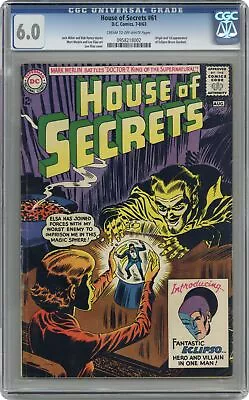 Buy House Of Secrets #61 CGC 6.0 1963 0958218002 1st App. Eclipso • 460.77£