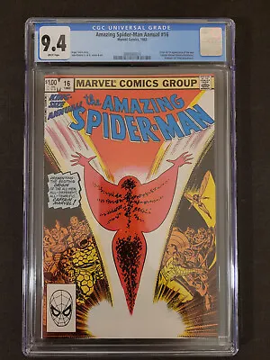Buy Amazing Spider-Man Annual #16 CGC 9.4 1982 1st Monica Rambeau Captain Marvel • 67.01£