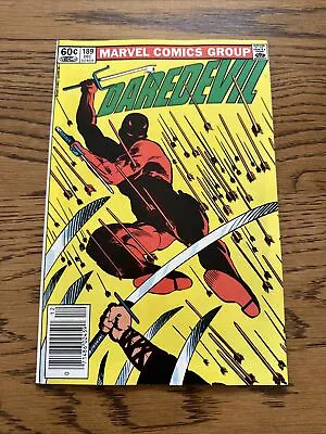 Buy Daredevil #189 (Marvel 1982) Death Of Stick 1st App Stone Frank Miller Newsstand • 7.50£