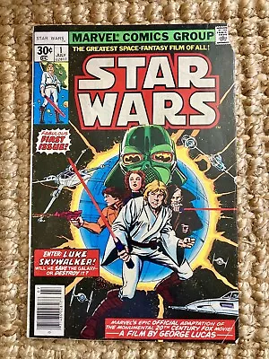 Buy Marvel Star Wars #1 1977 30c Ungraded Good Condition, Slight Damage. • 125£