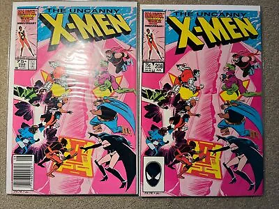 Buy Uncanny X-Men # 208 Newsstand & Direct 1st Use Of Term “Omega” NM- Cond • 14.39£
