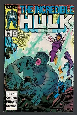 Buy Marvel Comics Incredible Hulk 338 1987 N/Mint 9.0  Avengers  X Men Silver Surfer • 7.79£