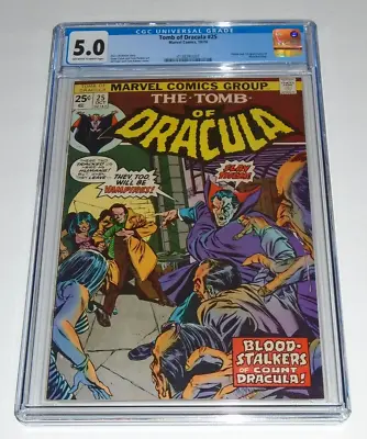 Buy Tomb Of Dracula #25 1st Print! CGC 5.0 Oct 1974 1st Appearance Of Hannibal King • 115.18£