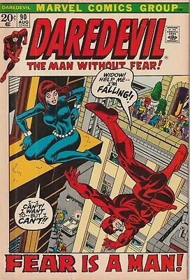 Buy  Daredevil, The Man Without Fear!  90, August 1972: Marvel Comics Group Comic • 15.51£