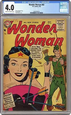 Buy Wonder Woman #82 CGC 4.0 1956 0345782014 • 174.73£