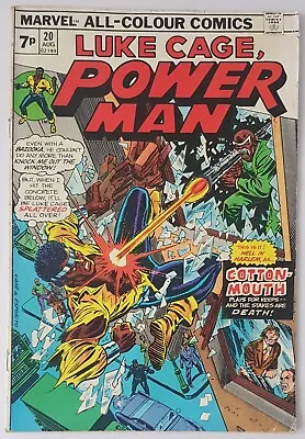 Buy Luke Cage Power Man#20, Marvel Comics 1974, Cottonmouth Apps, Mvs Intact • 9.50£