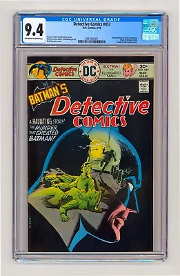 Buy 1974 Detective Comics #457 CGC 9.4 Batman Origin Retold • 337.64£