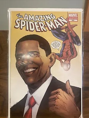 Buy Amazing Spider-Man #583, Barack Obama, 2nd Print, Variant Cover - Marvel Comics • 2.37£